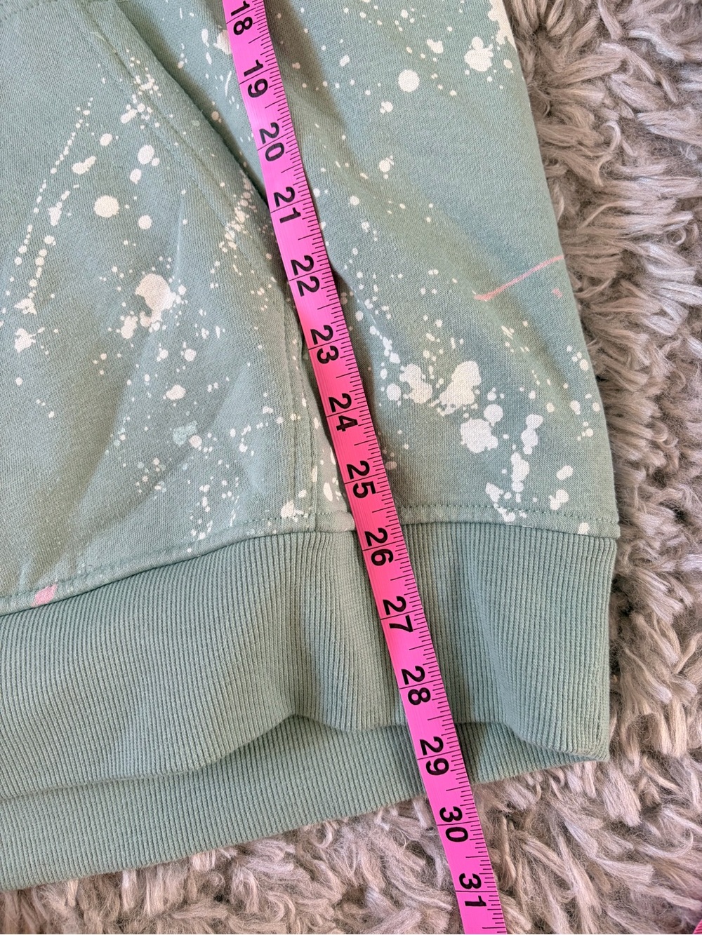 Hurley Mint Green Paint-Splatter Hoodie - Picture 6 of 6